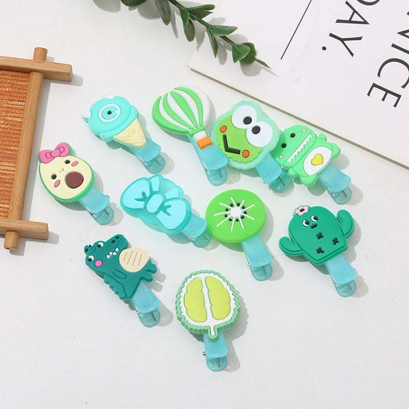 Clips de cabello para niños de plástico de verano al por mayor